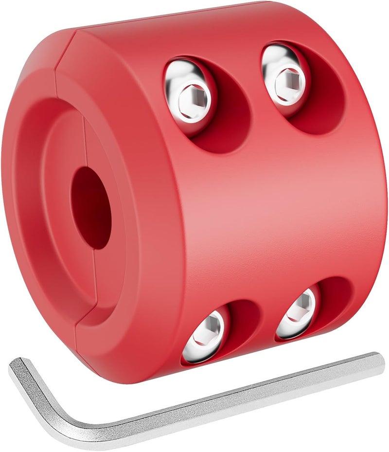 Bonison Winch Stopper for Cable. Truck UTV ATV Rubber Winch Cable Stopper, Protects Towing Hook, Synthetic Rope, Cable Line from Wear or Damage, Hawse, Bumper. Red - Image 1